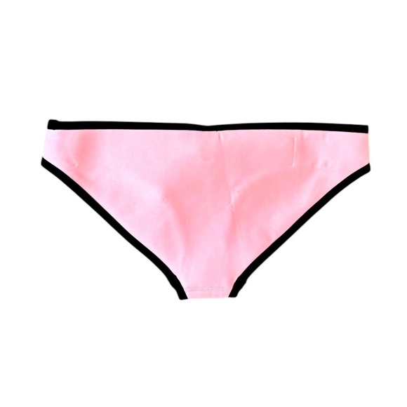 TRIANGL Pink/black Neoprene Bikini Bottom Size S New Swim Beach Pool Summer - Picture 4 of 5